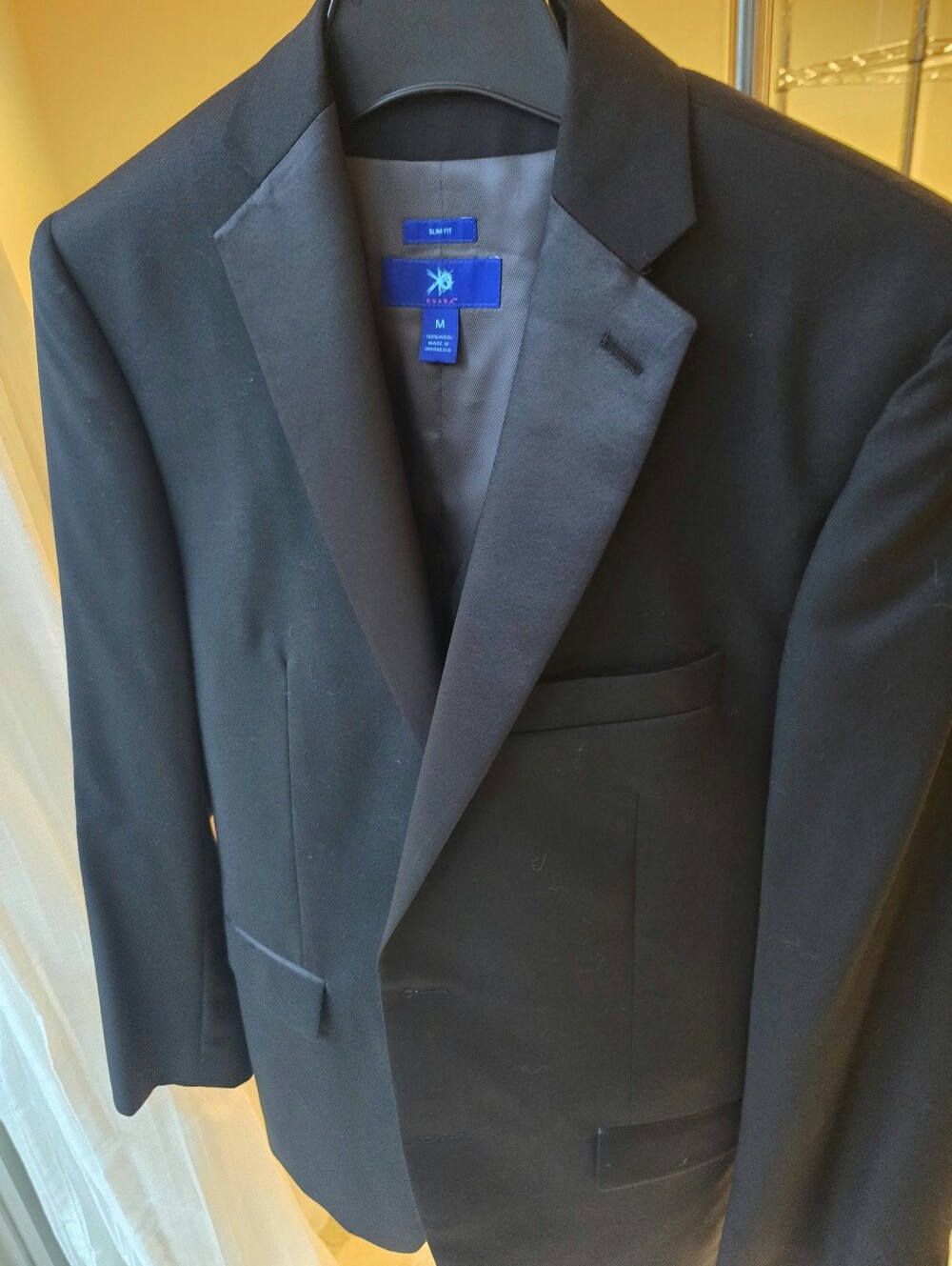 Calvin Klein Black Tuxedo Suit Set With Vest